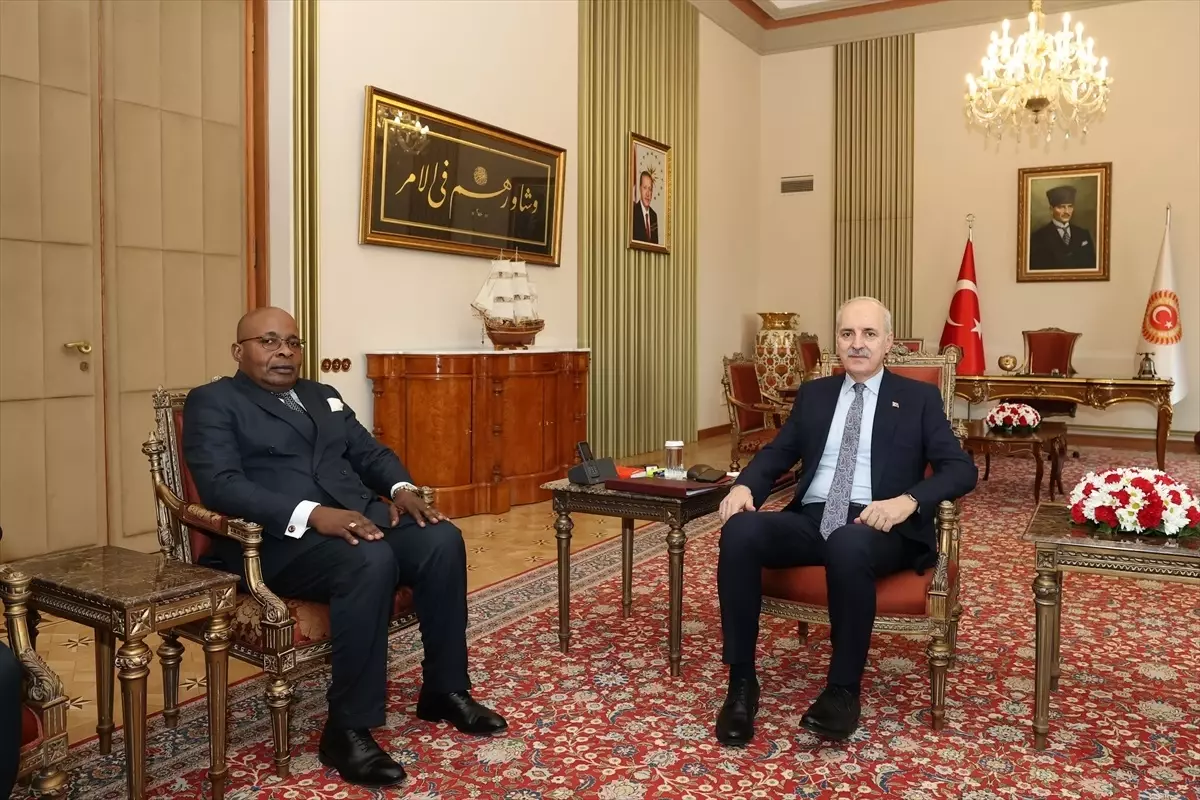 Kurtulmuş Ekvator Ginesi Büyükelçisi’ni Kabul Etti