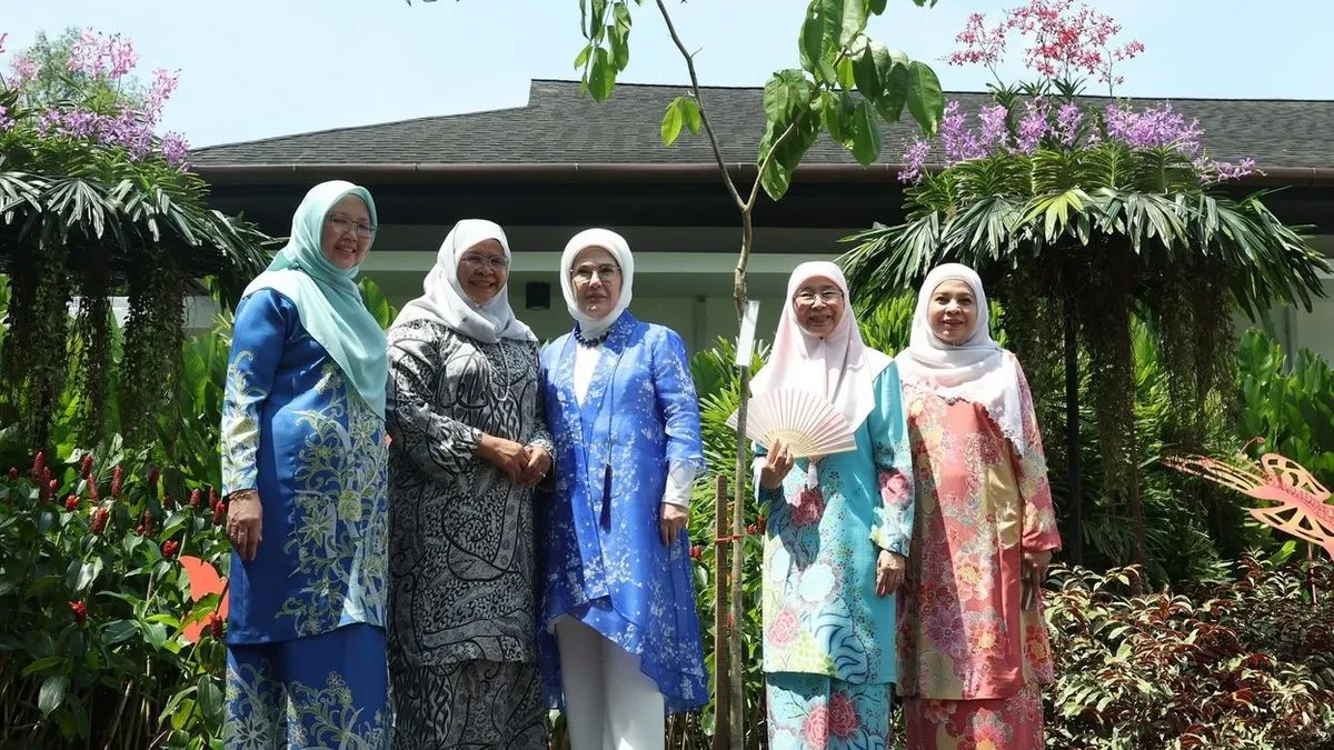 Emine Erdoğan’dan Kuala Lumpur Perdana Botanik Bahçesi’ne ziyaret