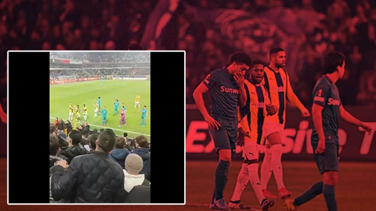 Son dakika haberi: Anderlecht maçında Fenerbahçe taraftarına çirkin saldırı! Hakem maçı durdurdu…