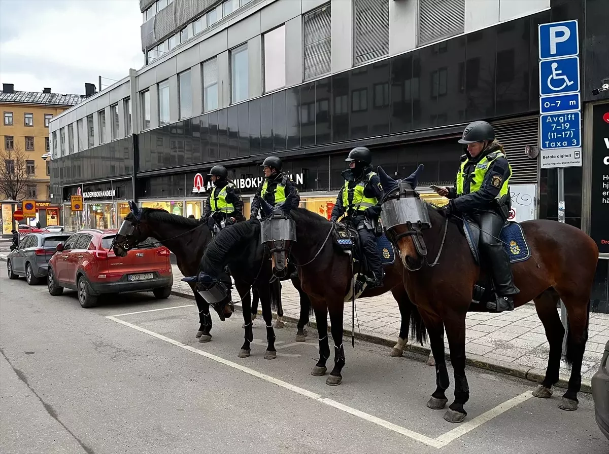 Stockholm’de Filistin Destekçileri Eylemde
