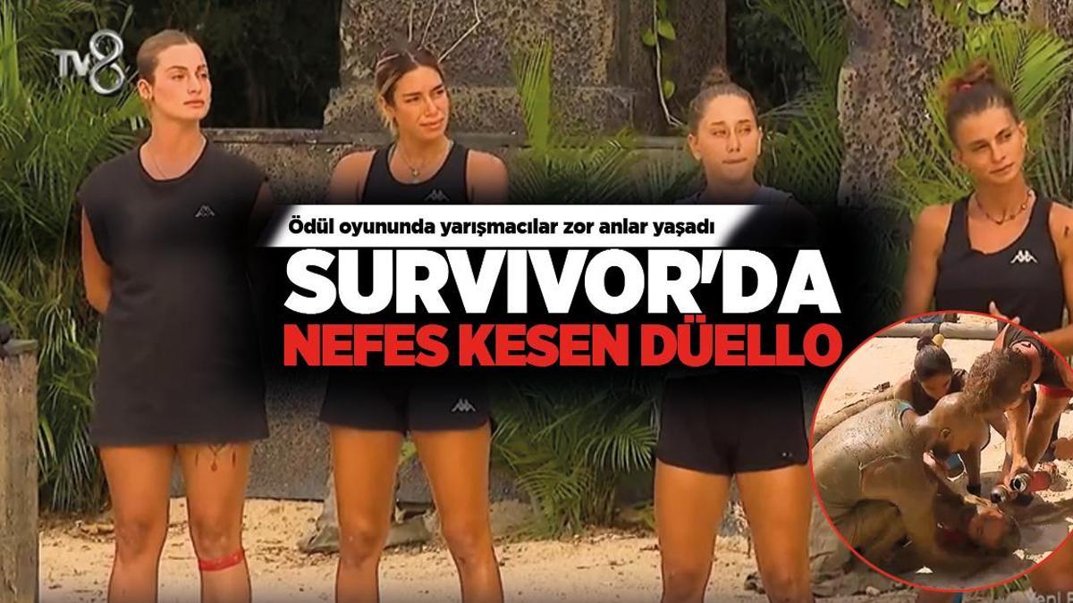 Survivor’da nefes kesen düello! Ödül oyununda yarışmacılar zor anlar yaşadı
