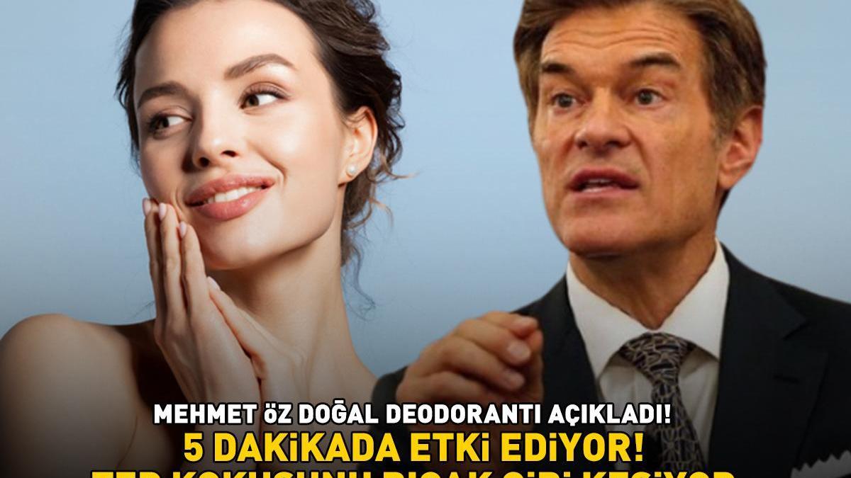 Deodorantlardan 2 kat daha etkili doğal yöntem! Mehmet Öz sırrını verdi! ‘5 dakikada etki ediyor, ter kokusunu bıçak gibi kesiyor!’